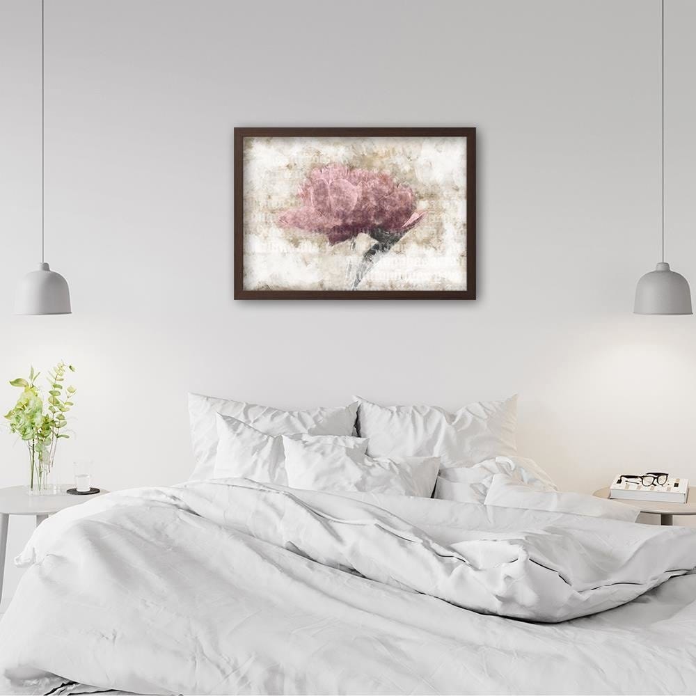Glezna brūnā rāmī - Pink Abstraction Home Trends DECO