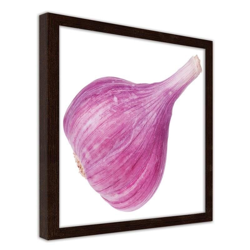 Glezna brūnā rāmī - Pink garlic Home Trends DECO