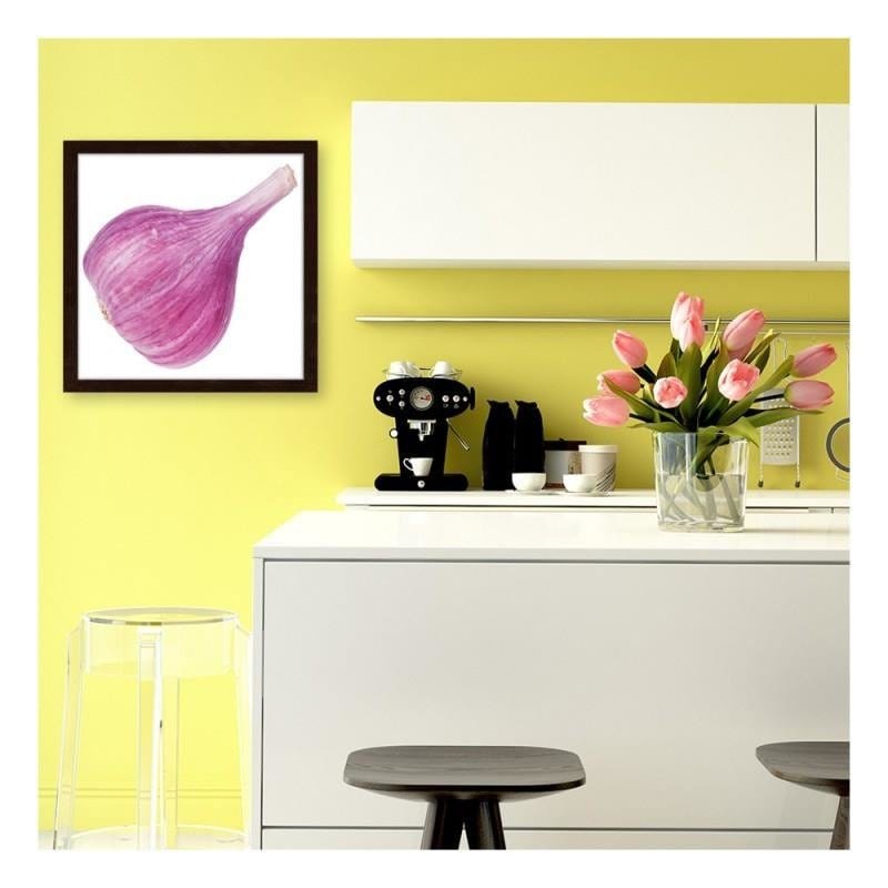 Glezna brūnā rāmī - Pink garlic Home Trends DECO
