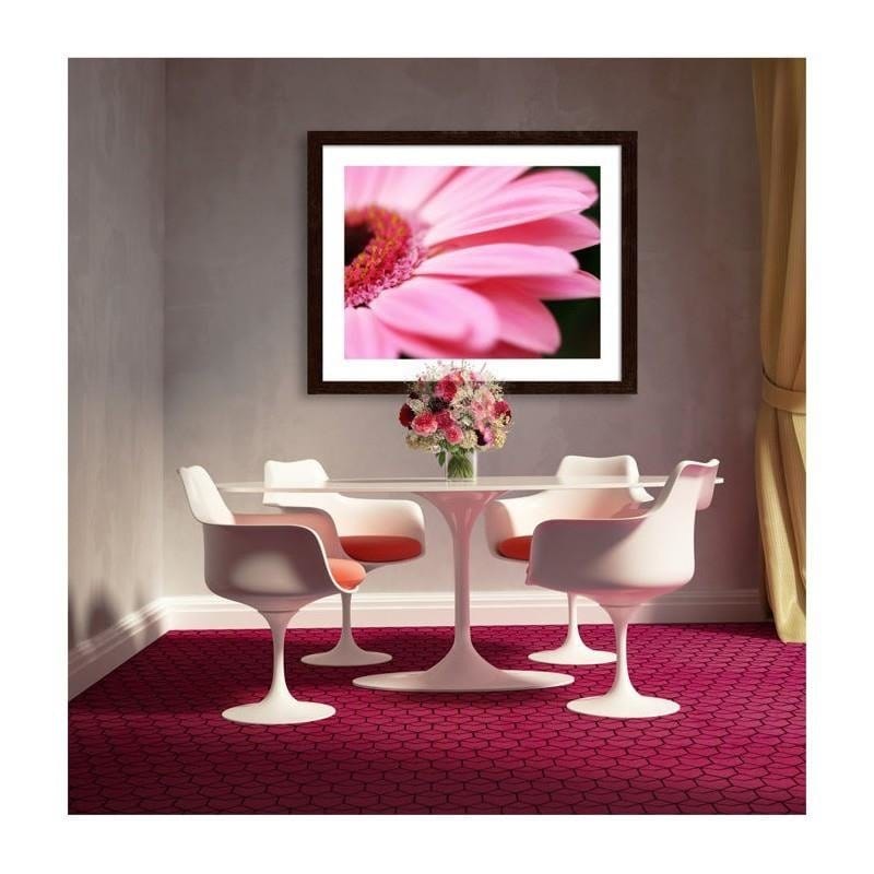 Glezna brūnā rāmī - Pink gerbera Home Trends DECO