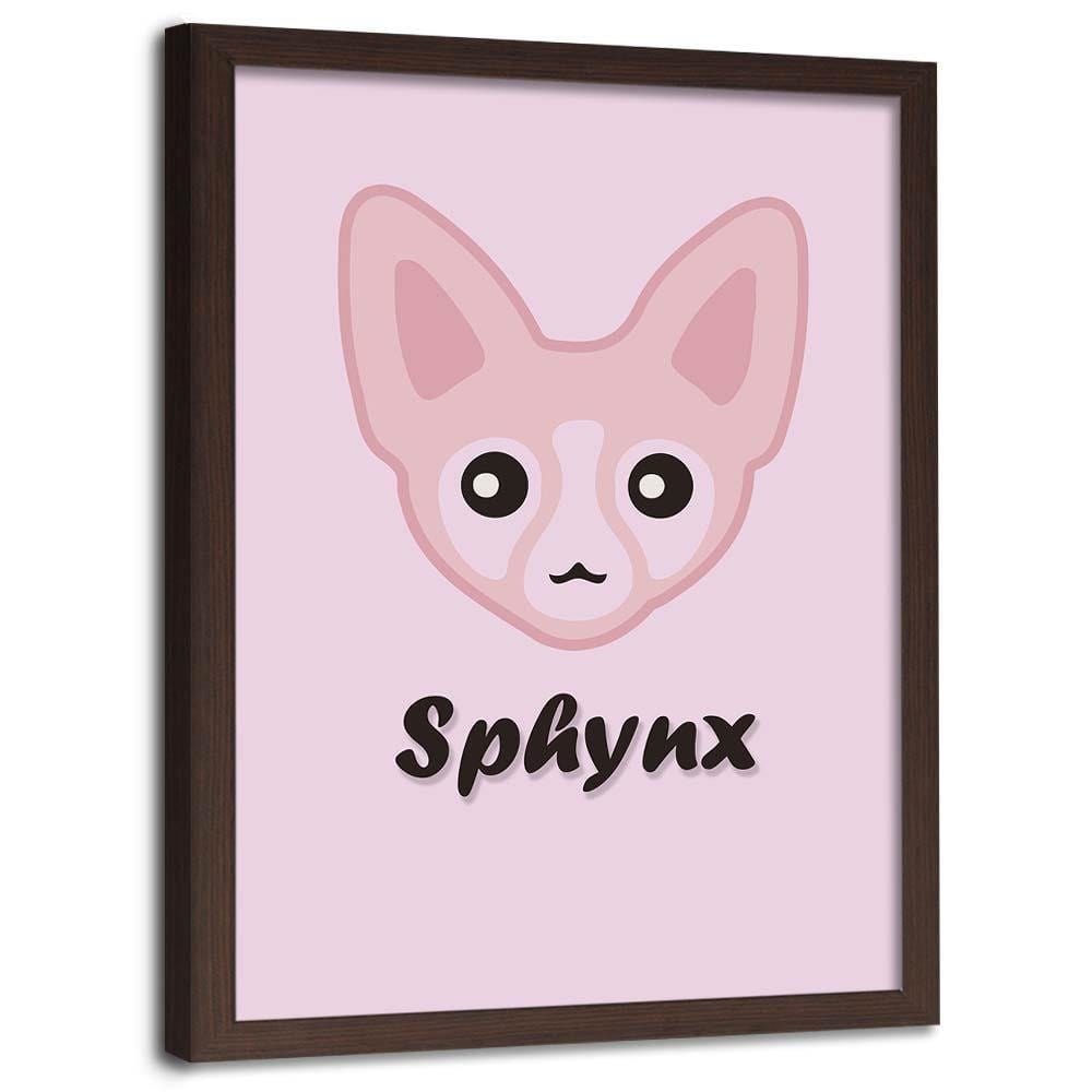 Glezna brūnā rāmī - Pink Sphinx Home Trends DECO