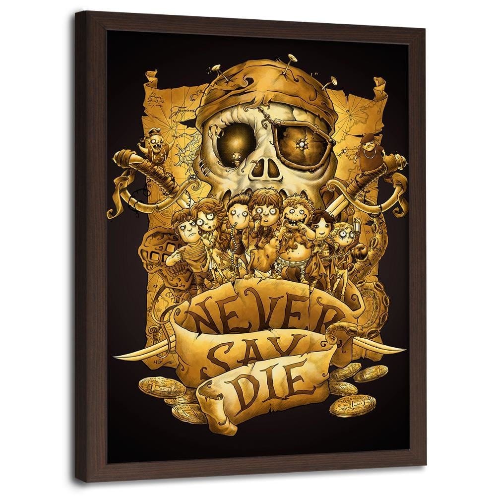 Glezna brūnā rāmī - Pirate Cluster Home Trends DECO