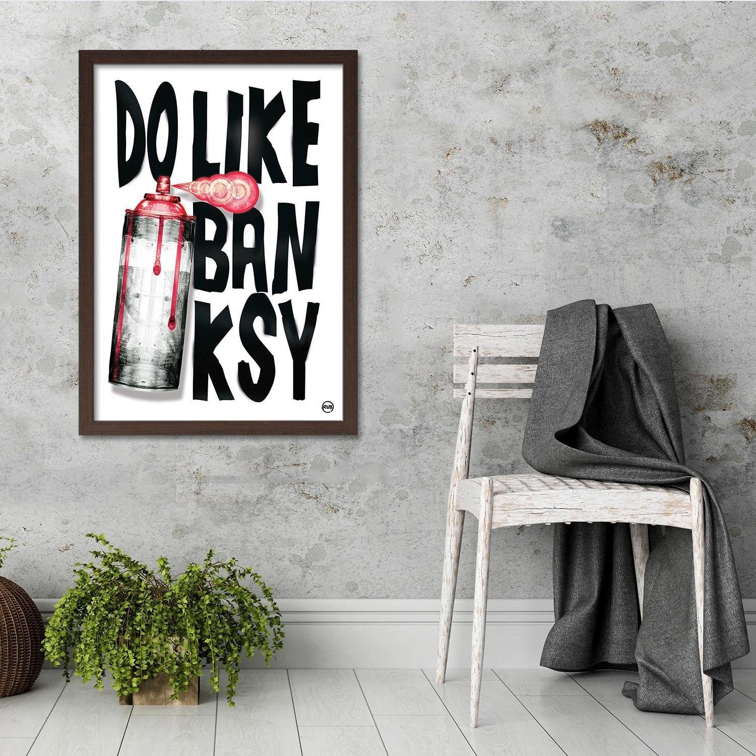 Glezna brūnā rāmī - Pop Culture Image Black And White Home Trends DECO