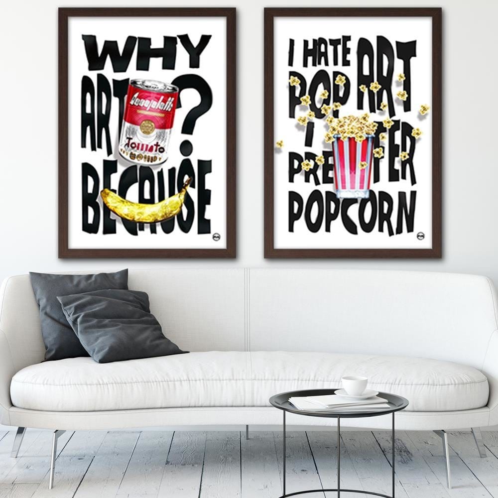 Glezna brūnā rāmī - Popcorn Home Trends DECO