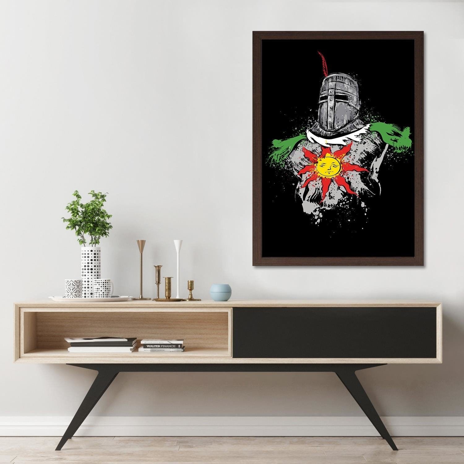 Glezna brūnā rāmī - Praise The Sun Home Trends DECO