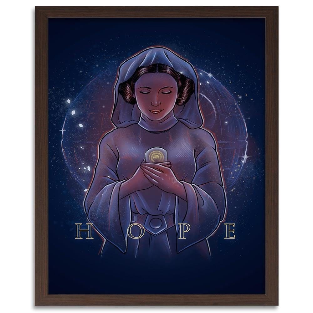Glezna brūnā rāmī - Princess Hope Home Trends DECO