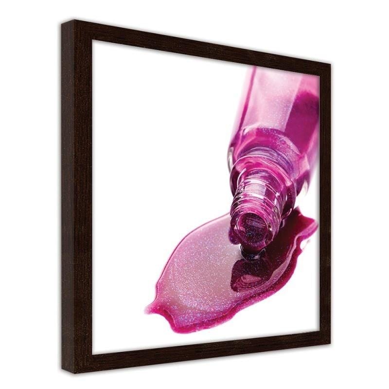 Glezna brūnā rāmī - Purple lacquer Home Trends DECO