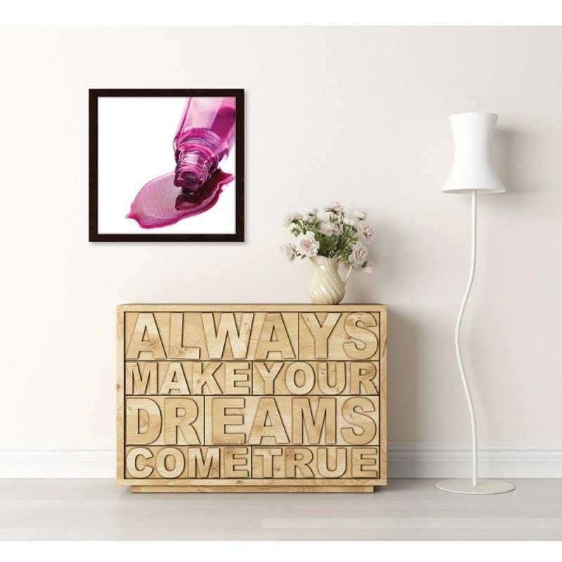 Glezna brūnā rāmī - Purple lacquer Home Trends DECO