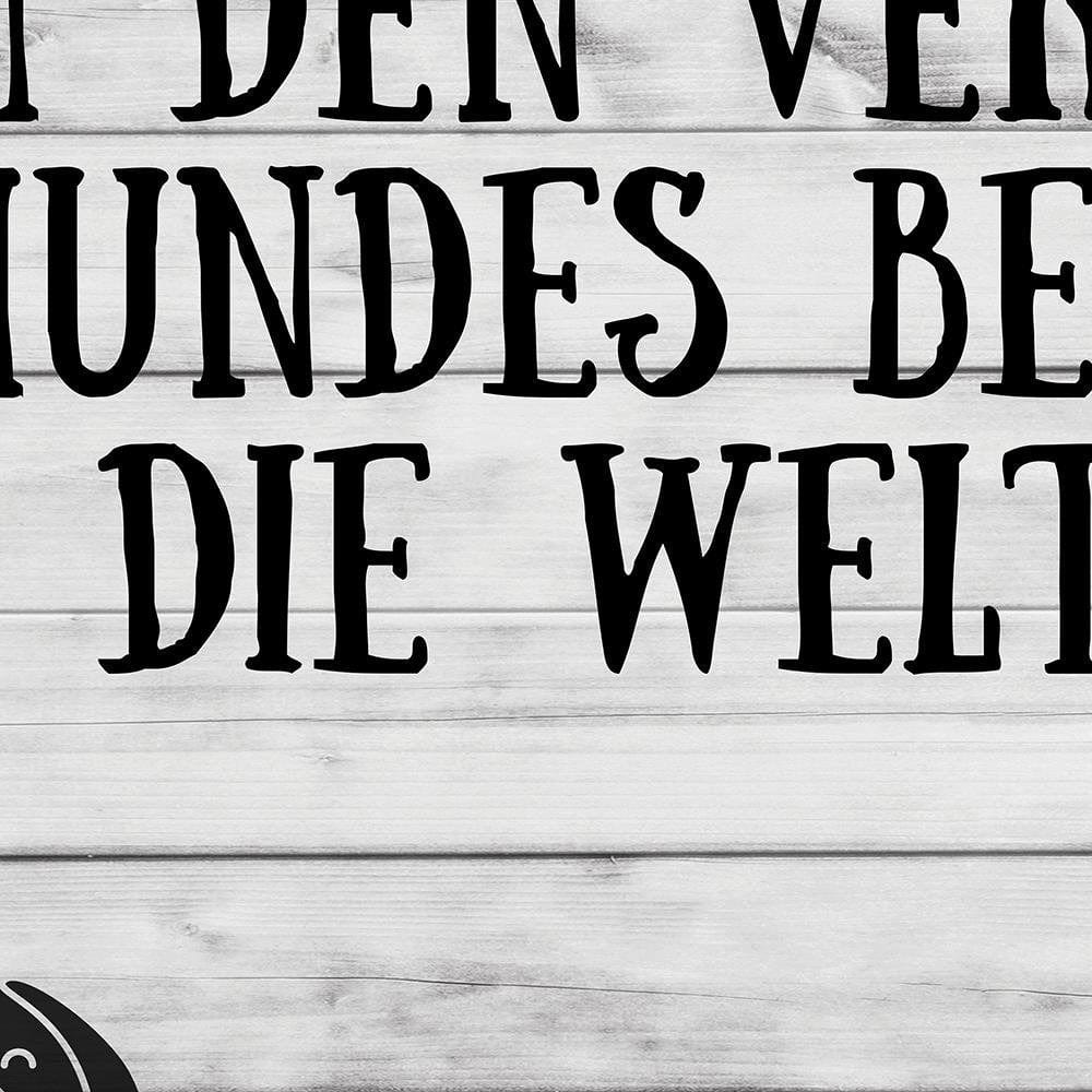 Glezna brūnā rāmī - Quote Dog In Front Of Doghouse Home Trends DECO