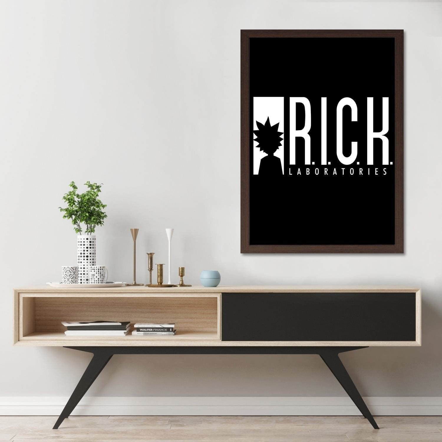 Glezna brūnā rāmī - R.I.C.K Laboratories Home Trends DECO