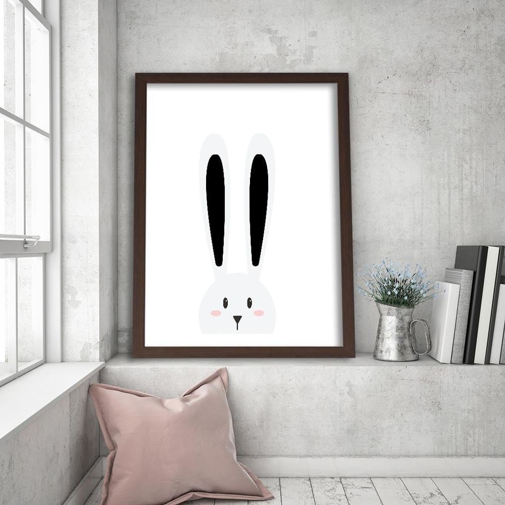 Glezna brūnā rāmī - Rabbit Ears  Home Trends DECO