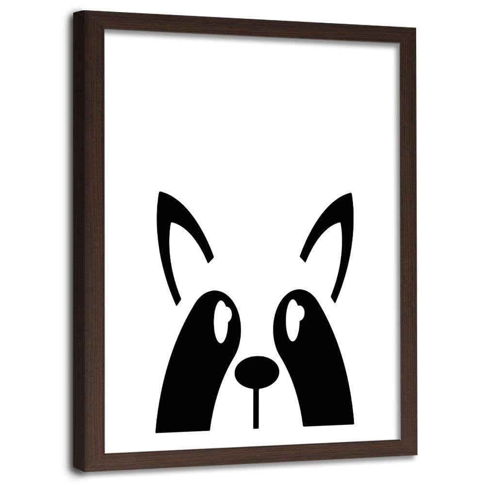 Glezna brūnā rāmī - Raccoon Home Trends DECO