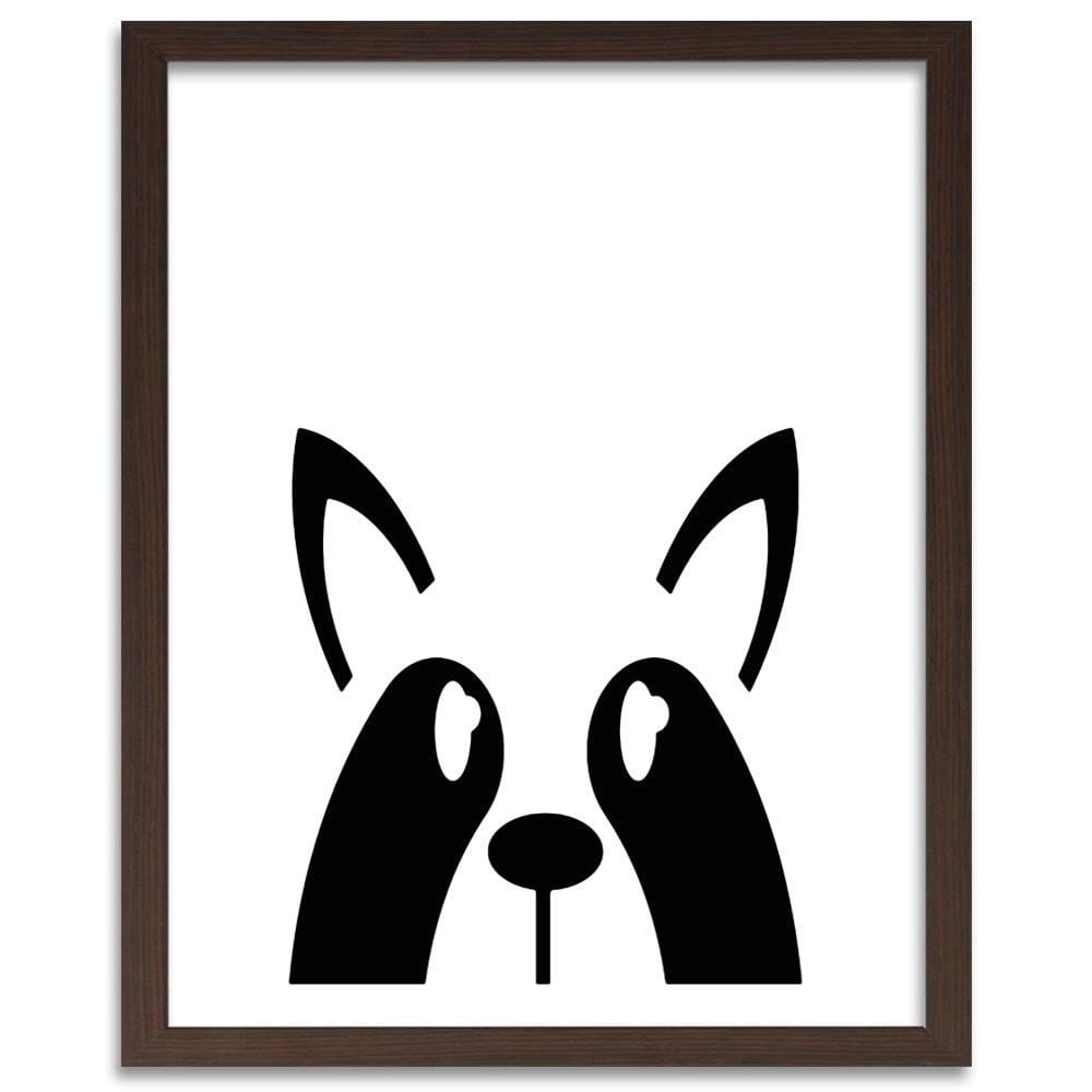 Glezna brūnā rāmī - Raccoon Home Trends DECO