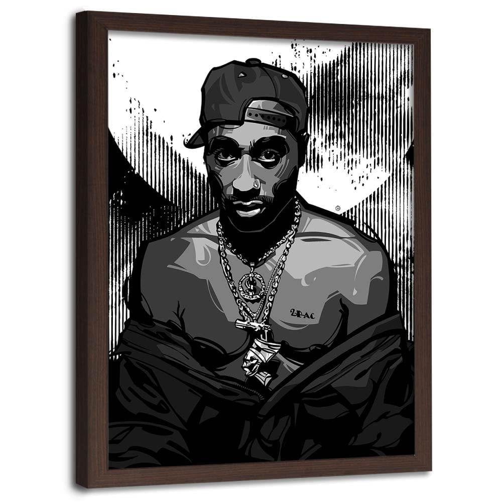 Glezna brūnā rāmī - Rapper Home Trends DECO