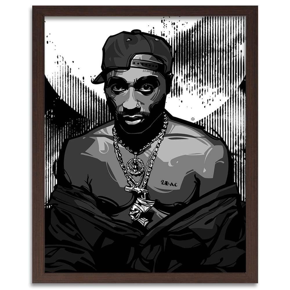 Glezna brūnā rāmī - Rapper Home Trends DECO