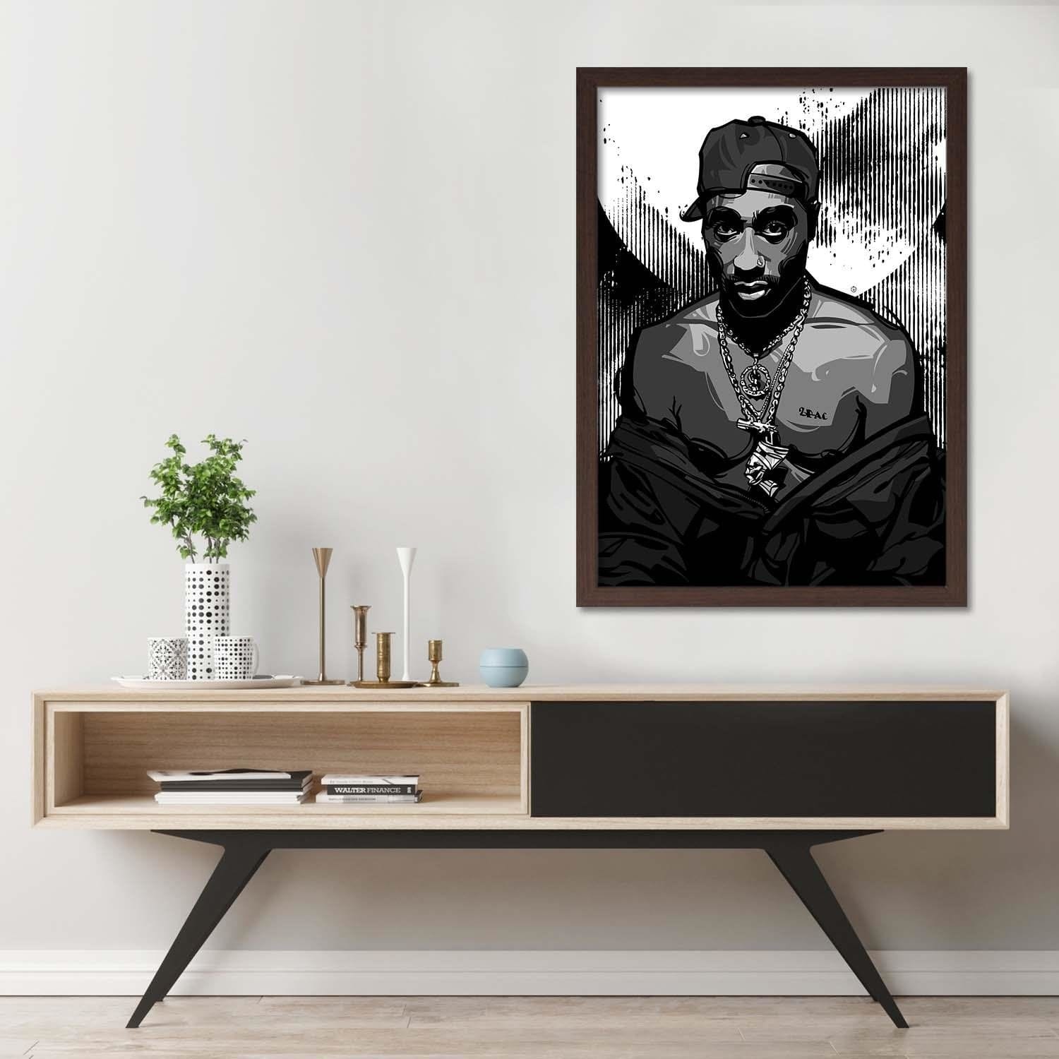 Glezna brūnā rāmī - Rapper Home Trends DECO