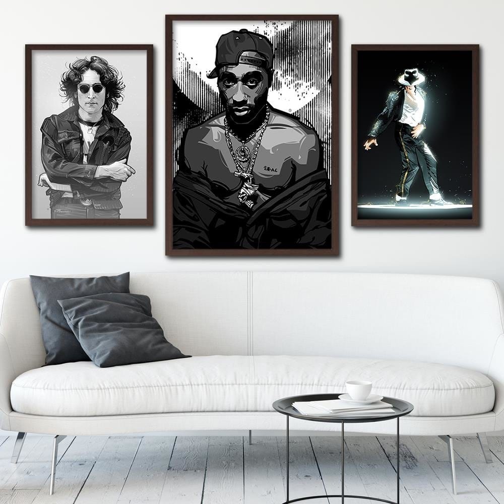Glezna brūnā rāmī - Rapper Home Trends DECO