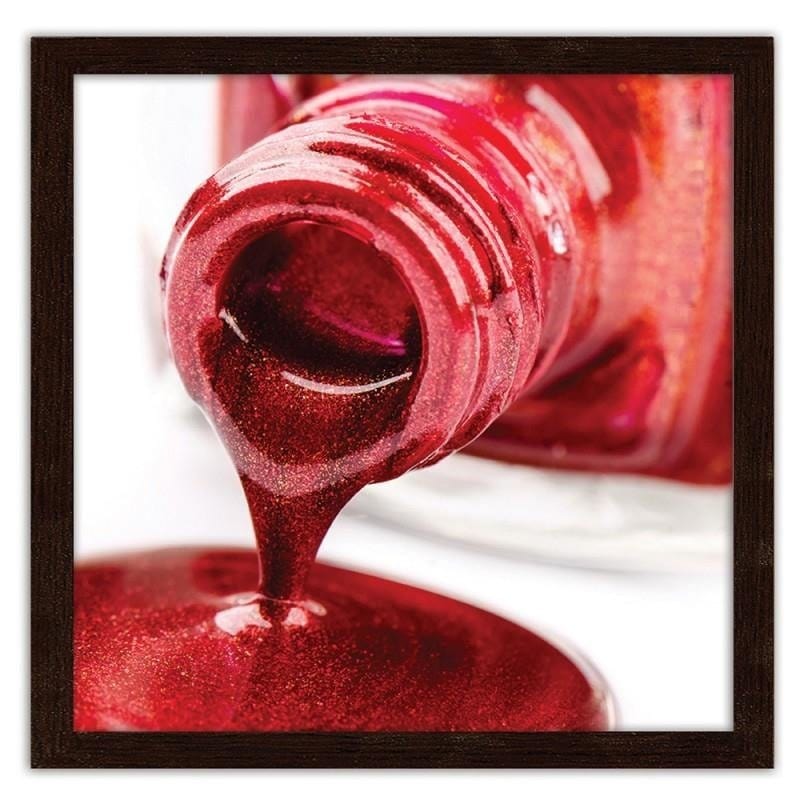 Glezna brūnā rāmī - Red lacquer Home Trends DECO