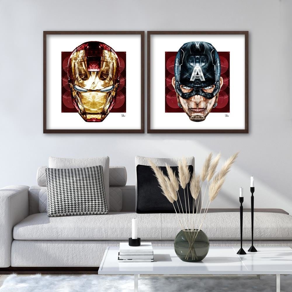 Glezna brūnā rāmī - Red Mask Home Trends DECO