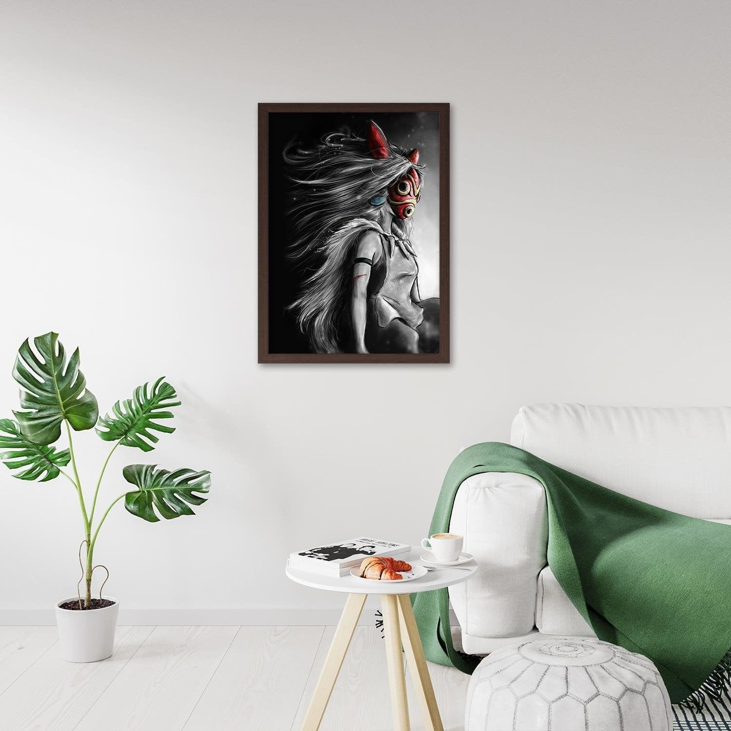 Glezna brūnā rāmī - Red Mask Manga Home Trends DECO