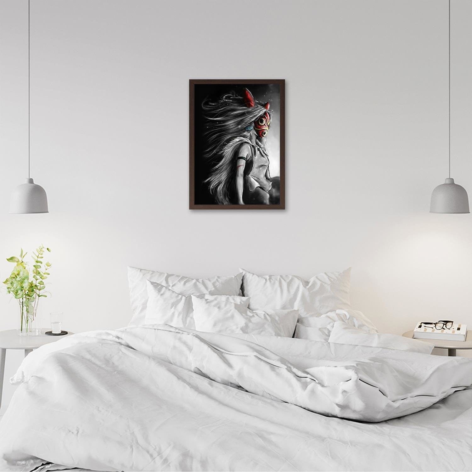 Glezna brūnā rāmī - Red Mask Manga Home Trends DECO