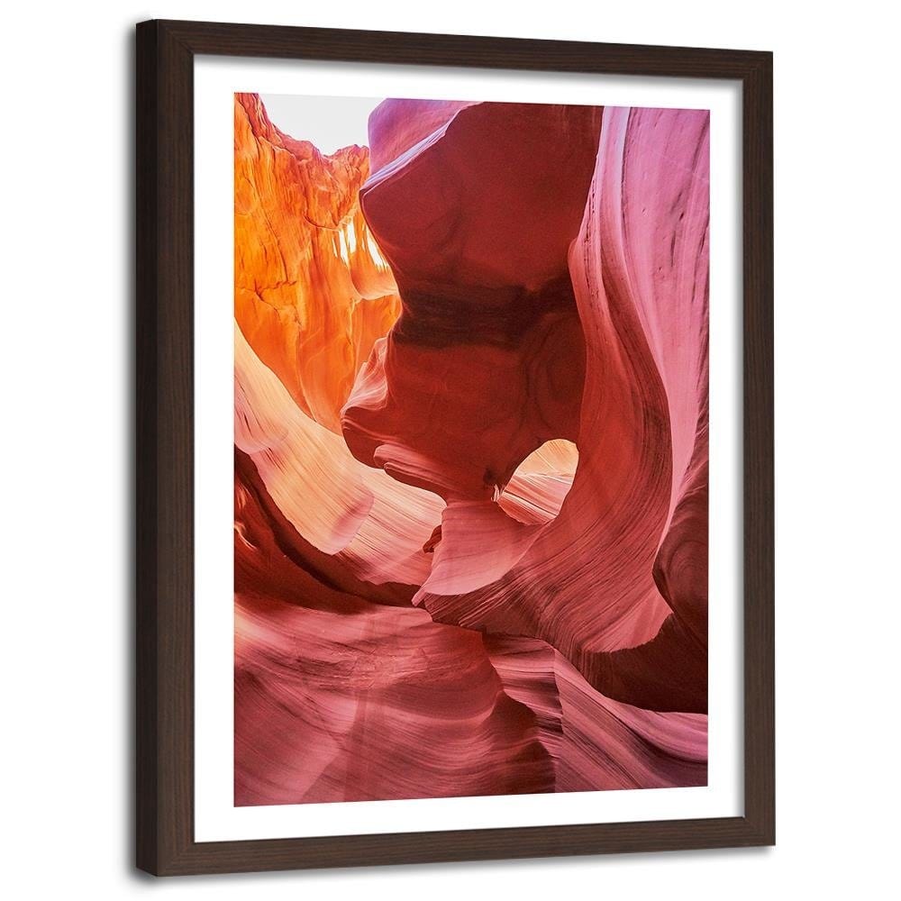Glezna brūnā rāmī - Red Rocks Home Trends DECO