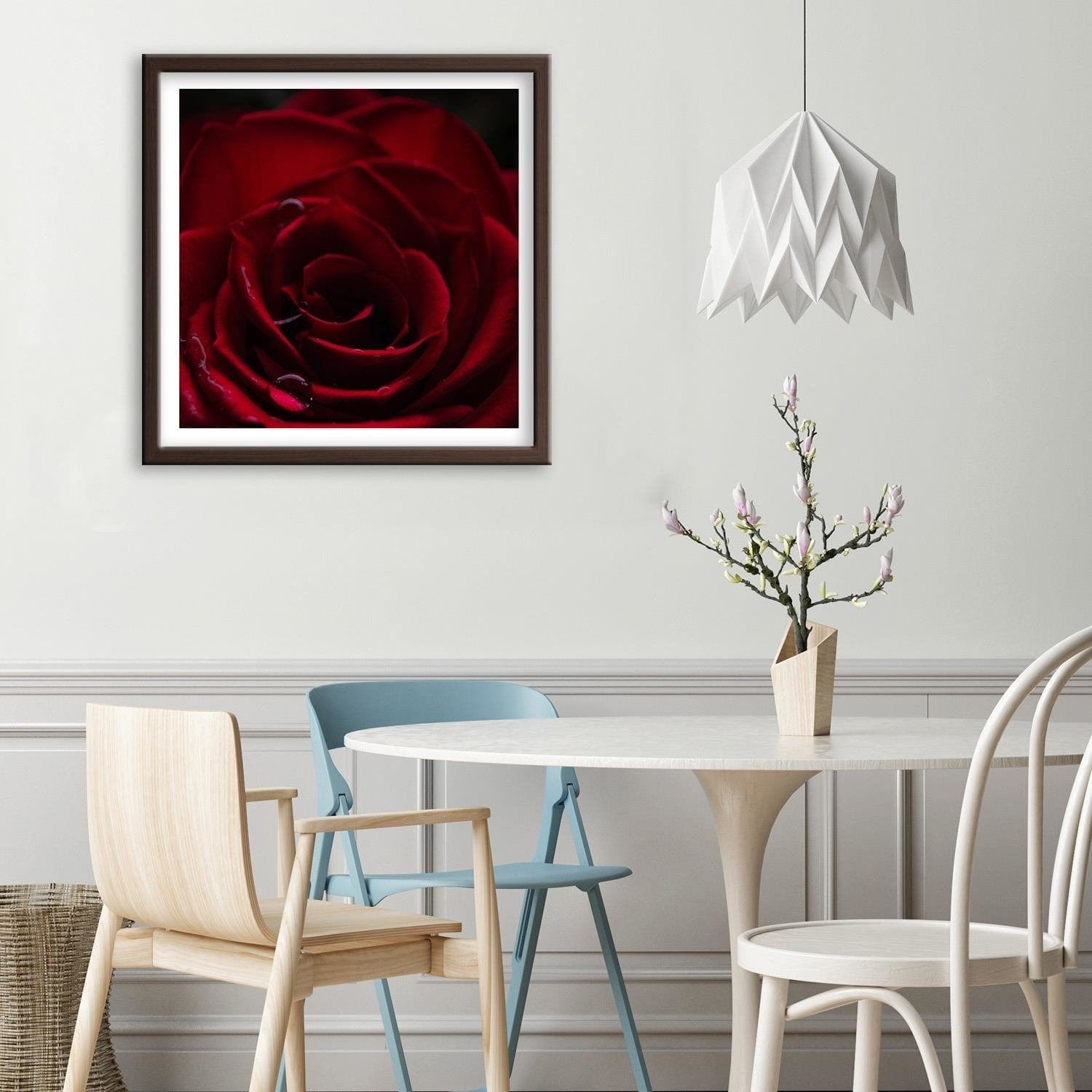 Glezna brūnā rāmī - Red Rose Home Trends DECO