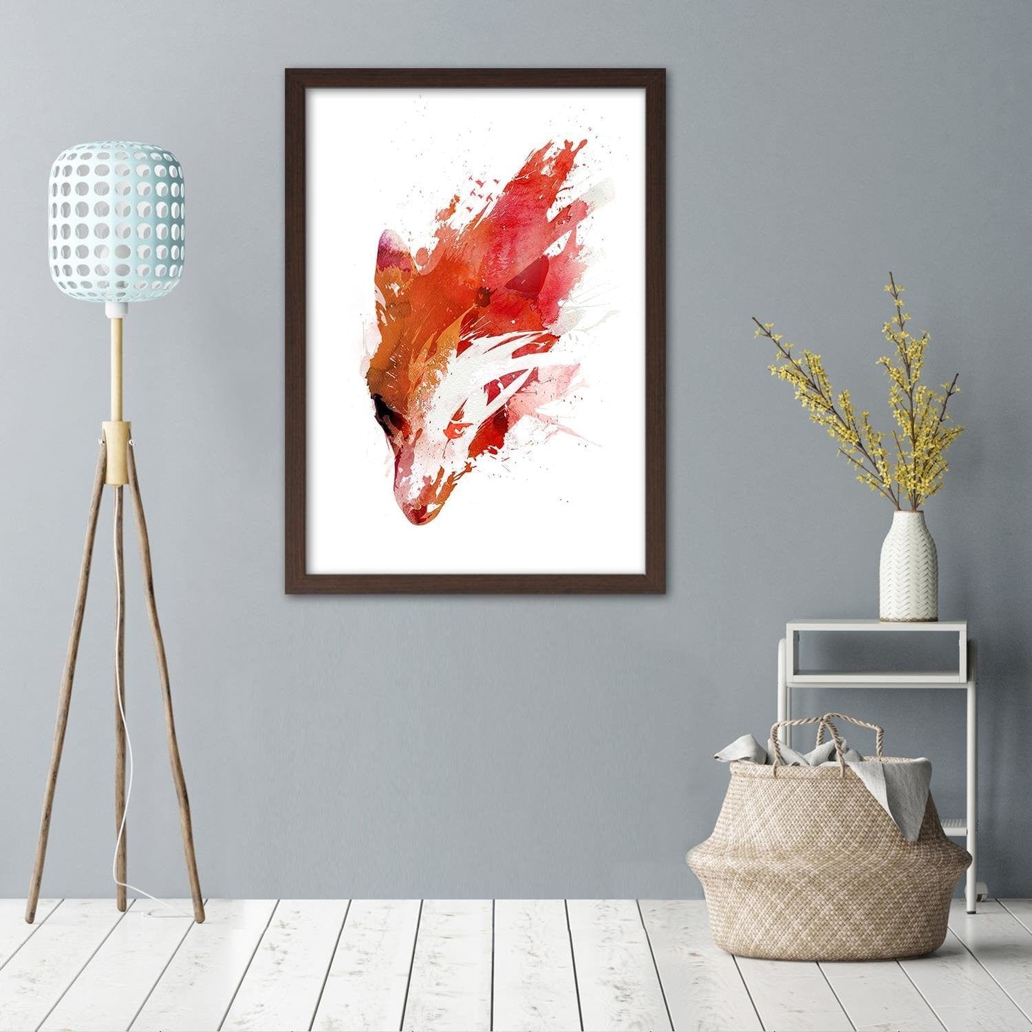 Glezna brūnā rāmī - Red Wolf Home Trends DECO
