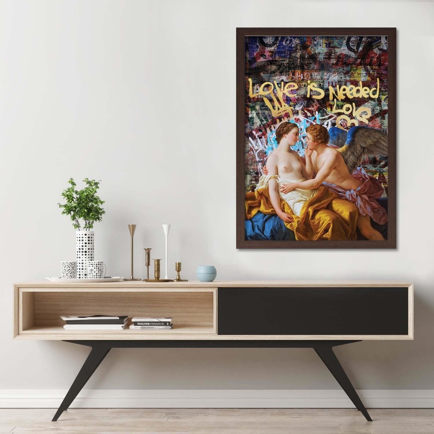 Glezna brūnā rāmī - Rococo Artwork Image Home Trends DECO