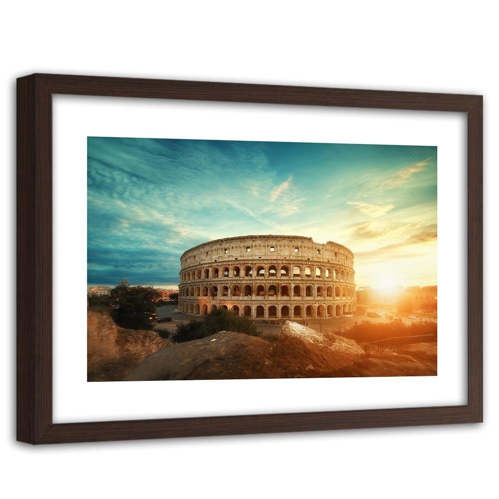 Glezna brūnā rāmī - Roman Colosseum Home Trends DECO