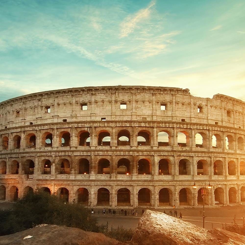 Glezna brūnā rāmī - Roman Colosseum Home Trends DECO