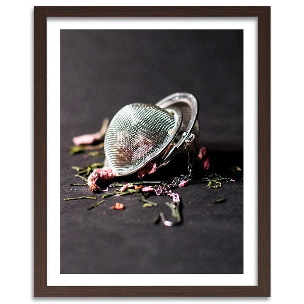 Glezna brūnā rāmī - Rose Tea Home Trends DECO