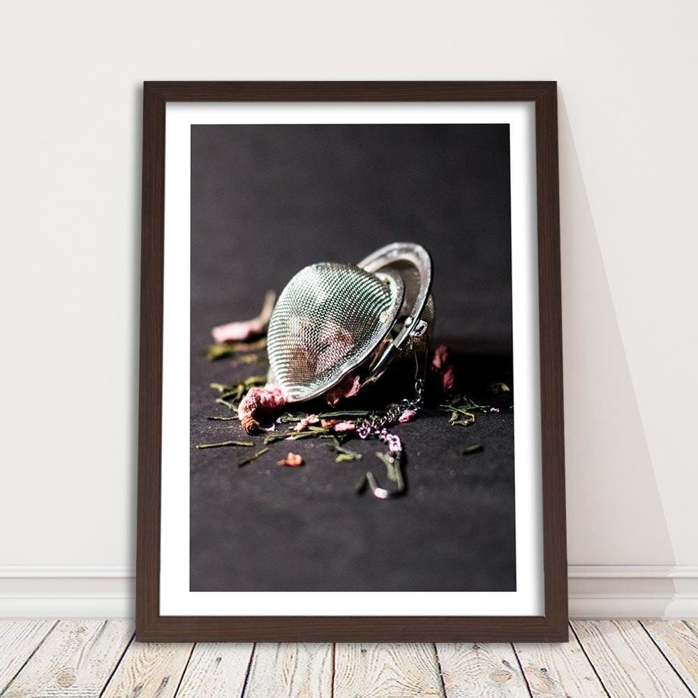 Glezna brūnā rāmī - Rose Tea Home Trends DECO