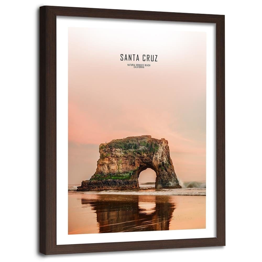 Glezna brūnā rāmī - Santa Cruz Home Trends DECO