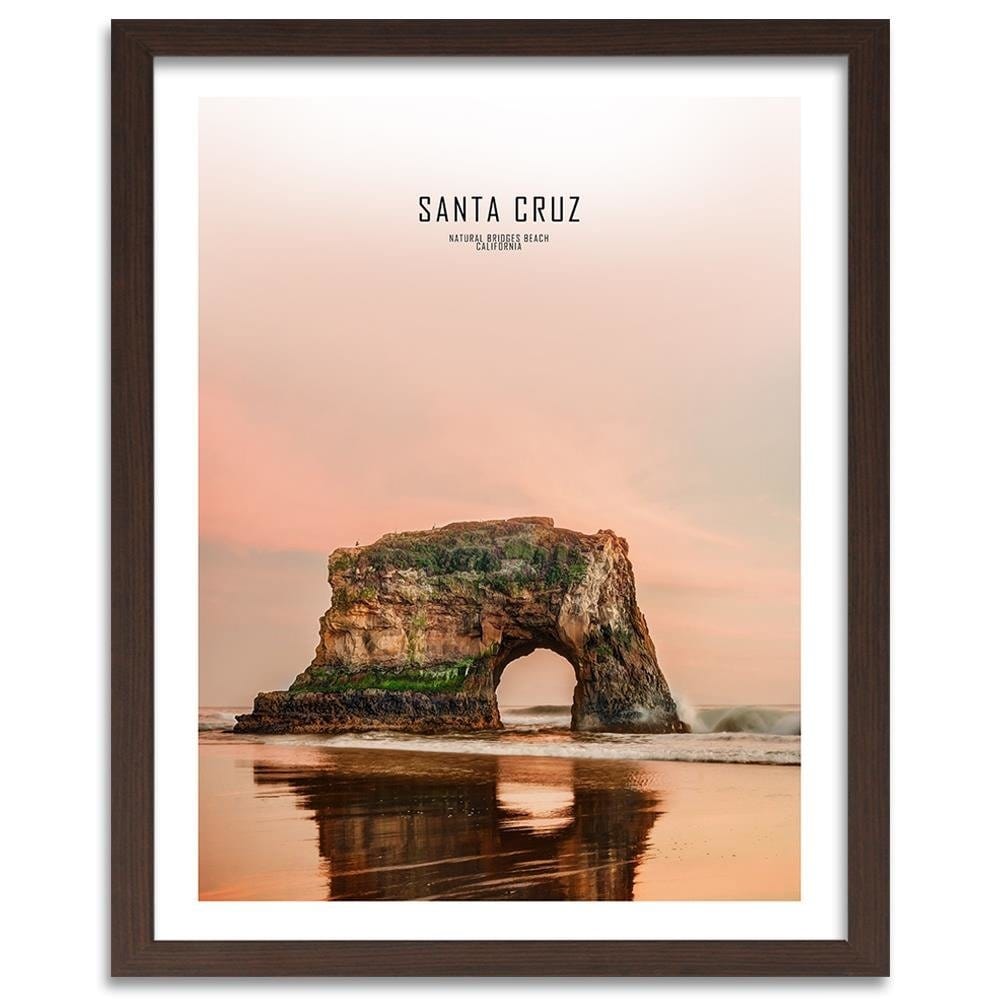 Glezna brūnā rāmī - Santa Cruz Home Trends DECO