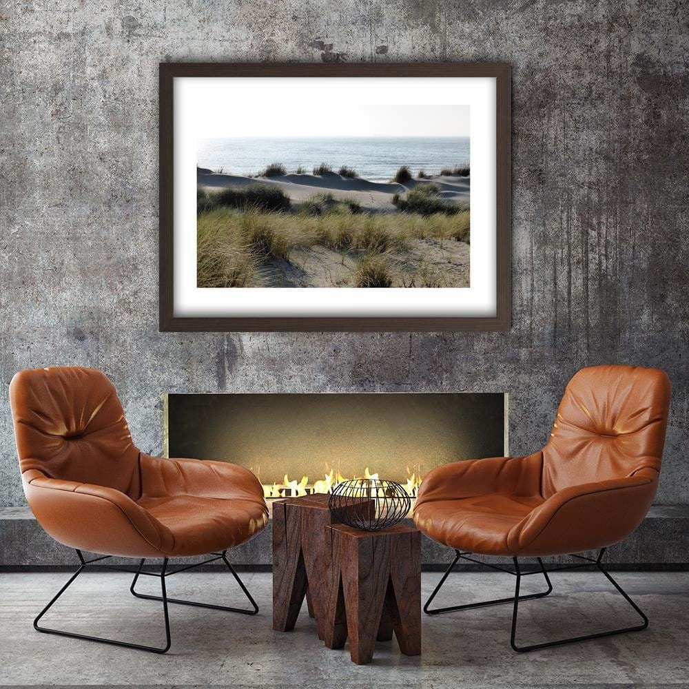 Glezna brūnā rāmī - Sea Landscape Home Trends DECO