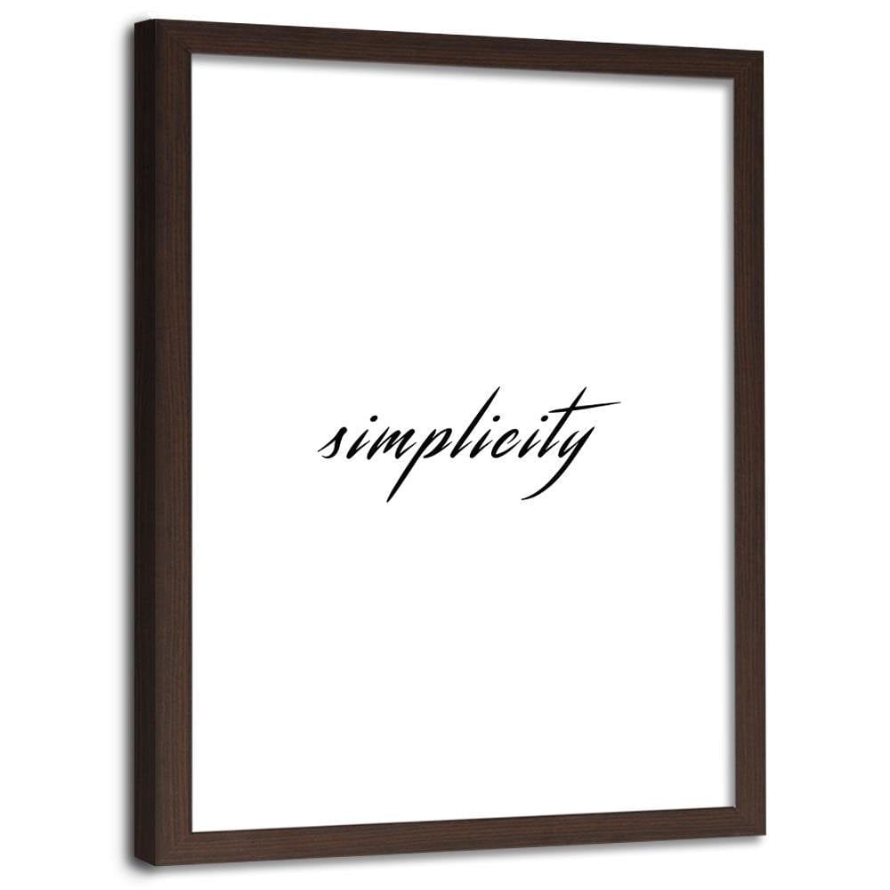 Glezna brūnā rāmī - Sign Simplicity Home Trends DECO