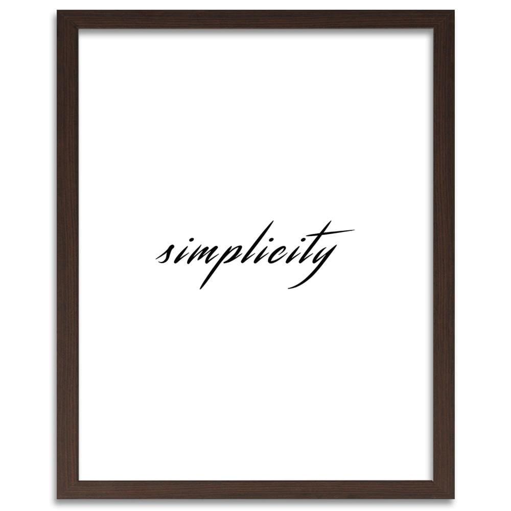 Glezna brūnā rāmī - Sign Simplicity Home Trends DECO