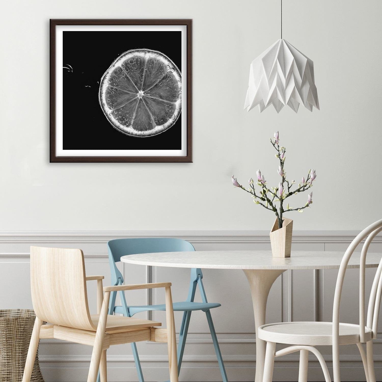 Glezna brūnā rāmī - Slice Of Lemon Home Trends DECO