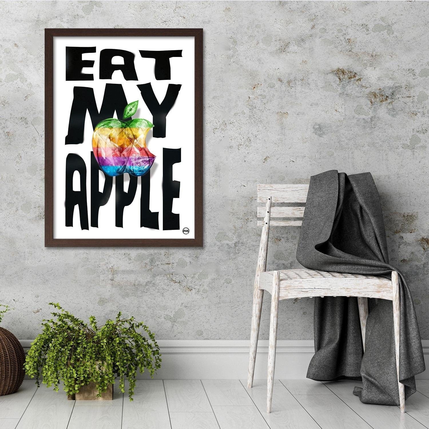 Glezna brūnā rāmī - Slogan Home Trends DECO