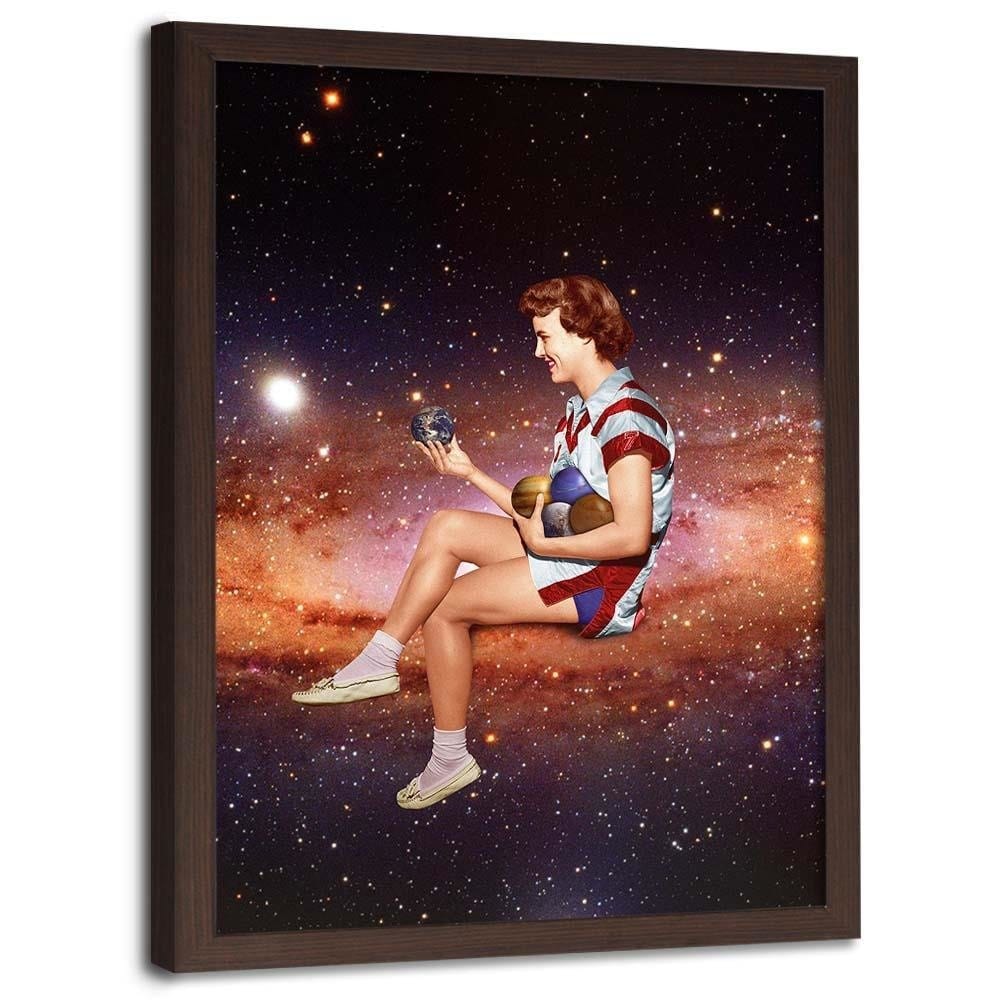 Glezna brūnā rāmī - Space Game Home Trends DECO