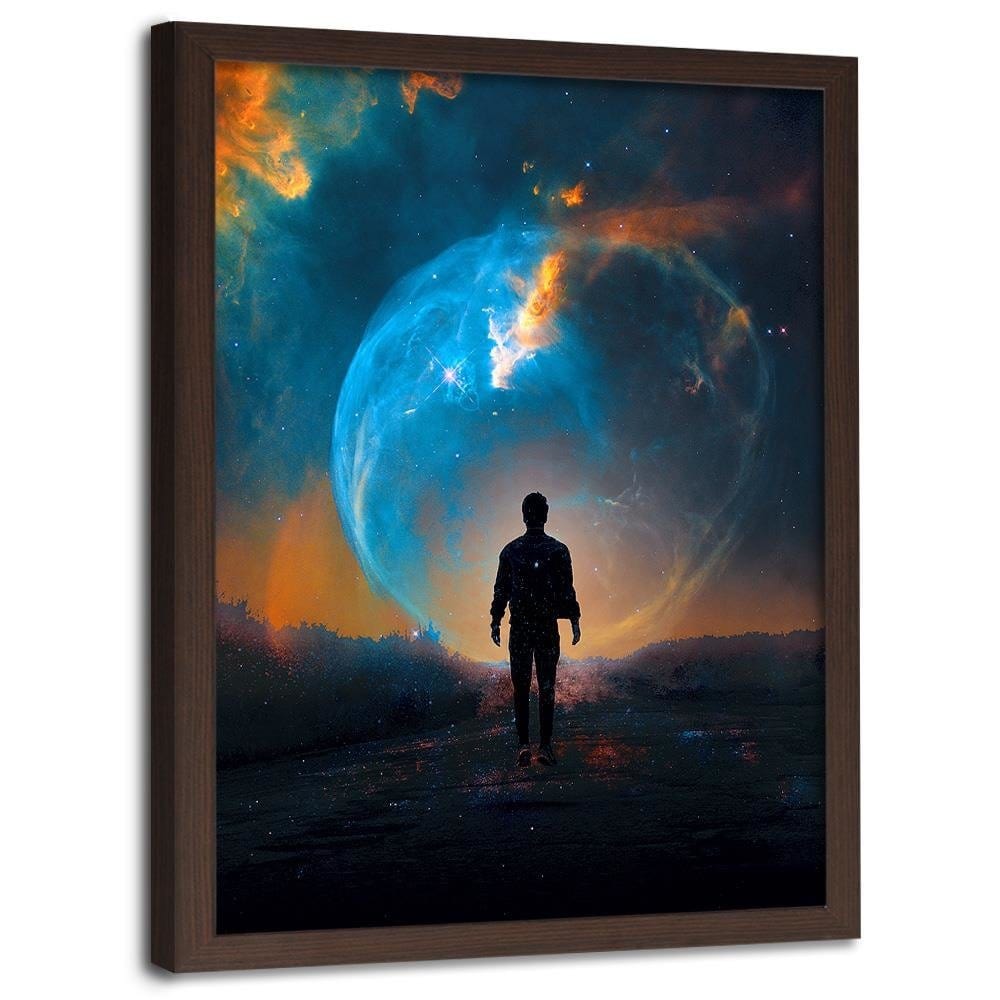 Glezna brūnā rāmī - Space Phenomenon Home Trends DECO