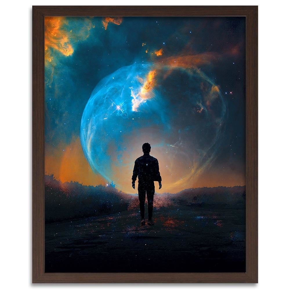 Glezna brūnā rāmī - Space Phenomenon Home Trends DECO