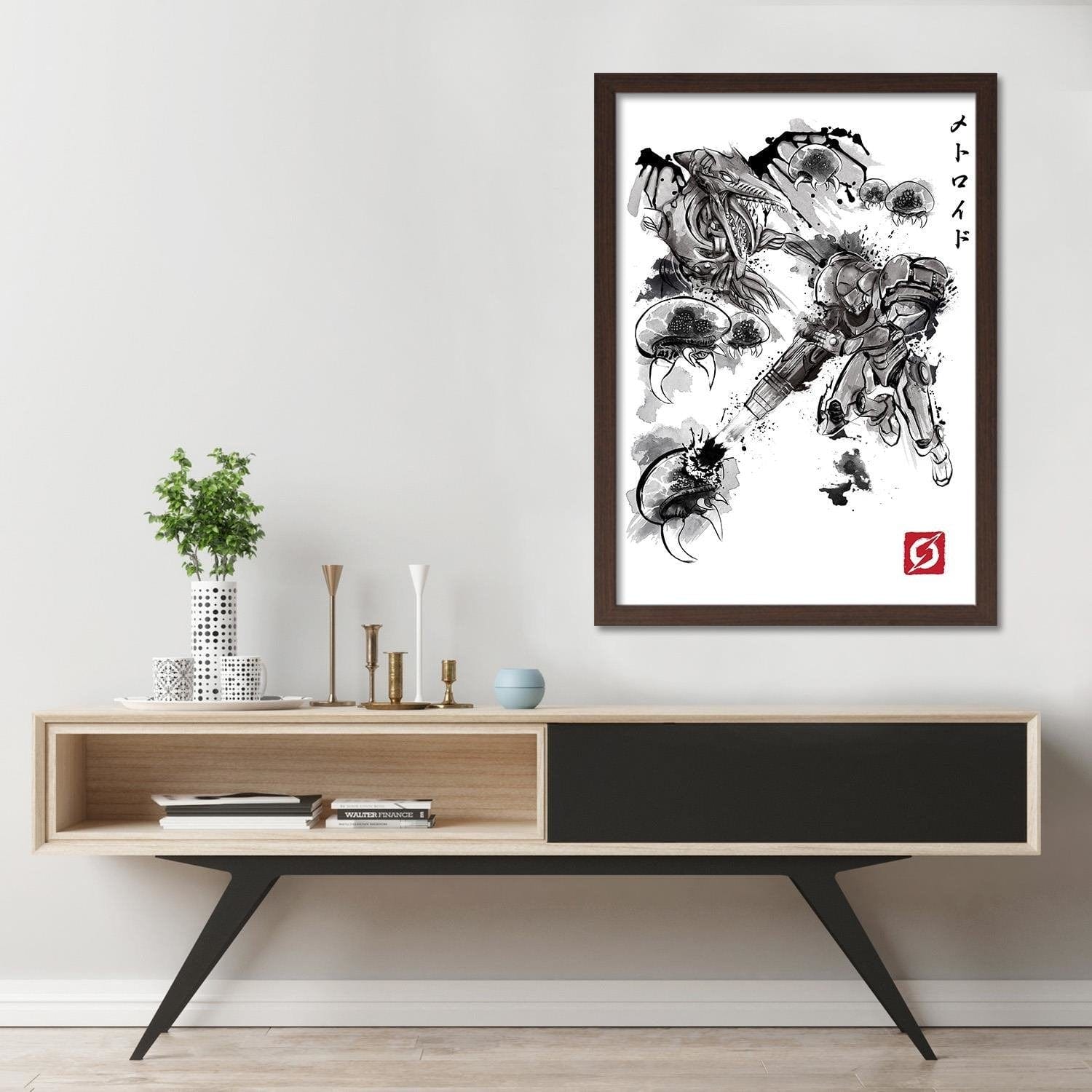 Glezna brūnā rāmī - Space Pirates Home Trends DECO