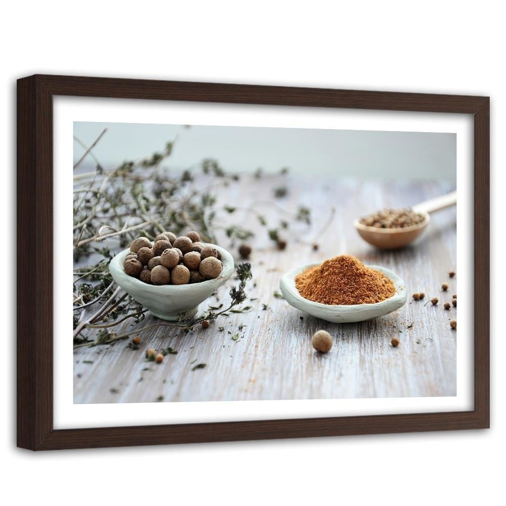 Glezna brūnā rāmī - Spice Home Trends DECO