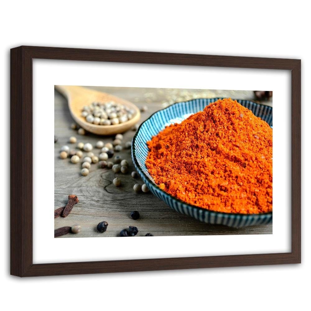Glezna brūnā rāmī - Spices And Herbs Home Trends DECO