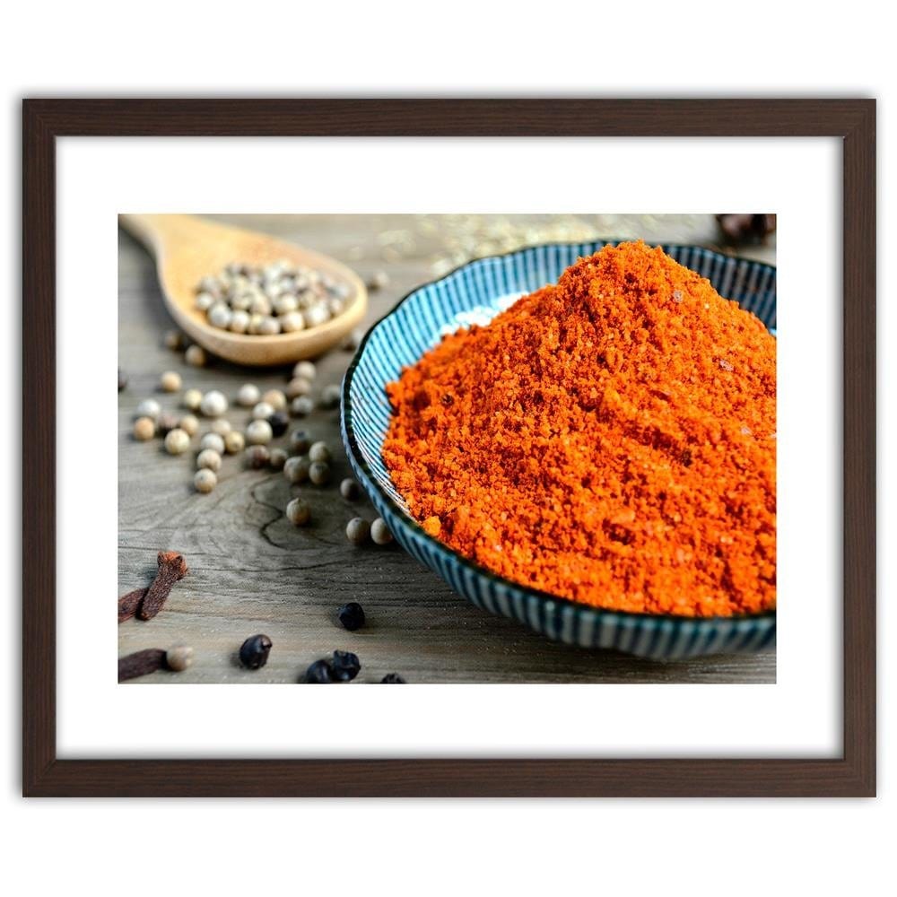 Glezna brūnā rāmī - Spices And Herbs Home Trends DECO