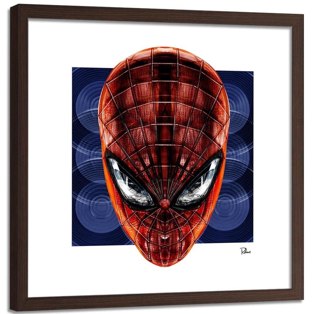 Glezna brūnā rāmī - Spider Man Home Trends DECO