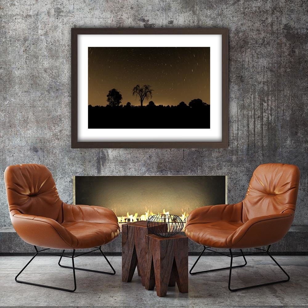 Glezna brūnā rāmī - Starlight 1 Home Trends DECO