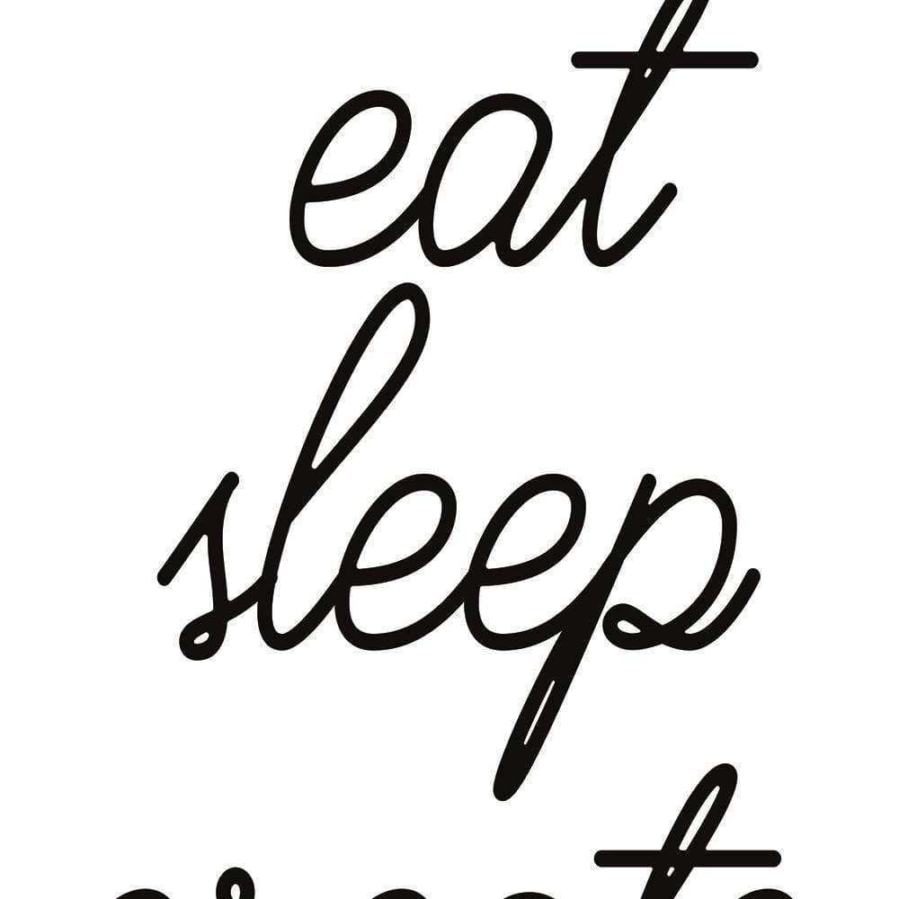 Glezna brūnā rāmī - String Eat Sleep Home Trends DECO